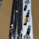 YaFex Curtain Rods 2 Pack 32-144 Inch, Heavy Duty 1 Inch Curtain Rod, Black Extra Long Adjustable Window Treatment Rods, Modern Design, Easy Installation