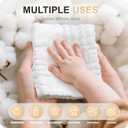 Cuddle Campus Baby Washcloths 6 Packs, Muslin Washcloths Baby,Cotton Burp Cloths, Extra Absorbent and Soft Wash Clothes for Newborns, 12x12 Inches