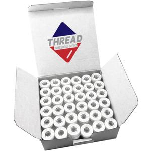 SissewPro Prewound Bobbin L Size, 70D/2(60WT SA155 Size 9.4) Embroidery Sewing Machine Bobbins Thread Type L for Brother, Babylock, Singer, Husqvarna Viking, Pfaff Embroidery Machines
