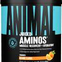 Animal Juiced Amino Acids - BCAA Powder EAA Matrix Plus Hydration with Electrolytes and Sea Salt Anytime Recovery and Improved Performance, Orange Flavor, 30 Servings