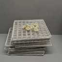 Amazon Basics 6 Cube Wire Grid Stackable Storage Shelves, 12.6 x 26 x 38 inches, White