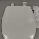 Bemis 7300SLEC Slow Close Toilet Seat, Easy Clean Hinges and Durable Plastic Seat, Made in USA, Elongated, White