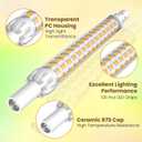 Bonlux R7S J118 LED Light Bulb, 118mm 10W T3 J Type Linear Double Ended Floodlight Bulb, Non-dimmable R7S LED Floor Lamp Warm White 3000K for Work Light, Landscape Light -2Pack