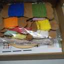 HAND U JOURNEY Craft Punch Needle Coasters Kit - 6 Patterns with Adhesive Felt, Yarns, Embroidery Hoop - Perfect for Adults, Beginners, and Starter with Instructions