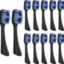 10 Replacement Toothbrush Heads Compatible with Oral-B Clic (Black)