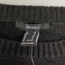 Forever 21 Women's Cropped Crew Sweater (X-Large, Black)
