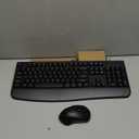 Wireless Keyboard and Mouse Combo, EDJO 2.4G FullSized Ergonomic Computer Keyboard with Wrist Rest and 3 Level DPI Adjustable Wireless Mouse for Windows, Mac OS Desktop/Laptop/PC