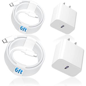 USB C to C Cable Charger for Apple iPad Pro Charger Fast Charging,iPad 10th Gen, 13 12.9 11 10.9 8.3-inch (2025 2024 2022 2021 2020 2018 A17 A16 M4 M3 M2), 20w for iPhone 17 15 16 Block