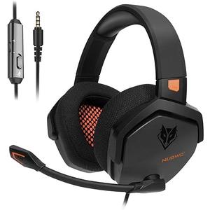 NUBWO N16 Gaming Headset - Noise Canceling Mic, Stereo Sound, and Comfortable Design for PS5, PS4, Xbox One, Switch, PC, Laptop, and Mac Orange