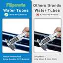 8Ft Pool Water Bags,10 Packs 0.4mm Double Chamber Water Tubes for Inground Pool Cover Heavty Duty Pool Cover Weights for Winter Pool Cover Closing (Black)