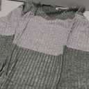 Women's Sweater Stylish Color Block Ribbed Crew Neck Print Long Sleeve Regular Tops Knit Work Black Pink Spring Fall
XXL