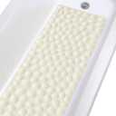 Non-Slip Bathtub Mat OTHWAY Soft Rubber Bathroom Bathmat with Strong Suction Cups (Beige) (40" x 16" (Rectangular))