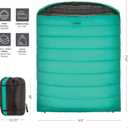 Teton Mammoth Queen Size Double Sleeping Bag- A Warm Bag The Whole Family can Enjoy Great for Camping, Hunting and Base Camp. Compression Sack Included