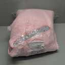 OLANLY Pink Round Rugs for Bedroom - Machine Washable, 6 ft Circle Area Rugs for Living Room, Soft and Fluffy Shaggy Carpet for Teen Girls and Boys, Nursery Rooms, Dorms, Home Decor Aesthetic