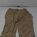 GymBrave Women's Hiking Cargo Pants Quick Dry Outdoor Camping Capris Water Resistant UPF 50 with Zipper Pockets Khaki, M