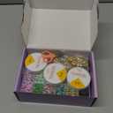 3000pcs 6mm Glass Beads DIY Craft Kit - Beads Bracelet Kit, DIY Beads Jewelry Kit, 72 Color Box Vibrant Beaded Supplies for Jewelry Making, Necklace Bracelet Crafting, String Art & Home Decor