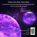 7.9 inch Large Moon Lamp Galaxy Starry Moon Night Light with Touch and Remote Control 16 Colors as Cool Lamp Gift for Boys or Girls
