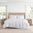 Tommy Hilfiger - Comforter Set, Luxuriously Soft Cotton Matelassé Bedding with Matching Shams, Textured Design (Monogram White, Full/Queen)
