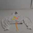PUMA Women's Summer Squeeze Cropped Hoodie, White, X-Small