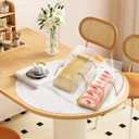 Okllen 20 Pack Clear Roll Cake Boxes with Portable Handles, Rectangle Bakery Cake Boxes, Pumpkin Swiss Roll Containers