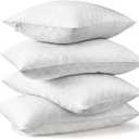 King Size Pillows Set of 4 Soft and Skin Friendly | Down Alternative Pillow for Back, Stomach or Side Sleepers, 20x36 Inches (White)