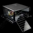 Turtle Topper Basking Platform for Aquatic Turtles 40 Breeder 75 Gallon, Aquatic Reptile Ramp Dock, Terrace, Turtle Tank Accessories