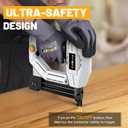 Electric Nail , Batavia 2-in-1 Staple Brad Nailer 18 Gauge for Heavy Duty, 120V Stapler for Upholstery, Carpentry, DIY, 1/4'' Narrow Crown Staples 200pcs and Nails 800pcs Included