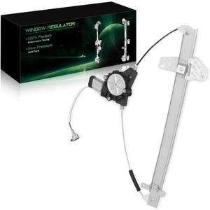 748-980 Rear Left Driver Side Power Window Regulator with Motor Fit for:-Nissan Armada Titan 2005 2006 2007 2008 2009 2010 2011 2012 2013 2014 2015, with 2 Pins OE# 748980 827217S000 Silver Black