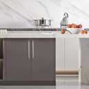 10 Pack 11-1/3 inch(288mm) Brushed Satin Nickel Kitchen Cabinet Handles Knurled Cabinet Pulls Drawer Pulls Kitchen Hardware