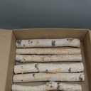 6 Pack Birch Logs Decorative Natural Birch Log for Decoration,Crafts,DIY,White Birch Logs for Fireplace Decor Firewood(Logs:1.4"-2.6" Dia. x 16.5" Length)