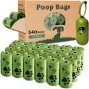 Dog Poop Bag Biodegradable - 540 Count Dog Waste Bags with Dispenser, Extra Thick Strong Leak Proof Poop Bags for Dogs Doggy | Scented