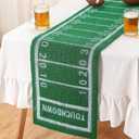 American Football Table Runner Artificial Grass Decoration 16 x 71 Inch Grass Touchdown Game Days Table Centerpieces Decor for Football Party Favors Home Dinning Decor(16*71in)