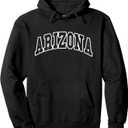 ARIZONA - Throwback Design - Classic Pullover Hoodie (Small, Black)