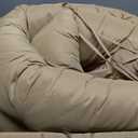 QILLOWAY Indoor/Outdoor High Back Chair Cushion,Spring/Summer Seasonal Replacement Cushions.(Beige)
