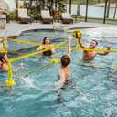 CROSSNET H2O Volleyball Pool Game - Four Square Net - Quick Assemble & Portable - Perfect Pool Toys for All Families W/Accessories