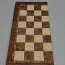 Folding Storage Wooden Chess Board Sets - 3 in 1 Chess Board Game for Adults and Kids (Backgammon, Checkers), Exquisite Wooden Chess Set