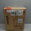 shinic Electric Fireplace Heater, 3D Flame Effect & Sound (Oak), 11.8" x 6.1" x 14.7"