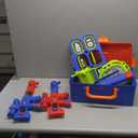 2 IN 1 Shooting Games Toys for Boys 5, 6, 7, 8, 9, 10+ Year Old, Moving Shooting Target and Standing Digital Targets with 2 Toy Guns, 24 Foam Balls, Kids Outdoor Game, Christmas Birthday Gift for Kids