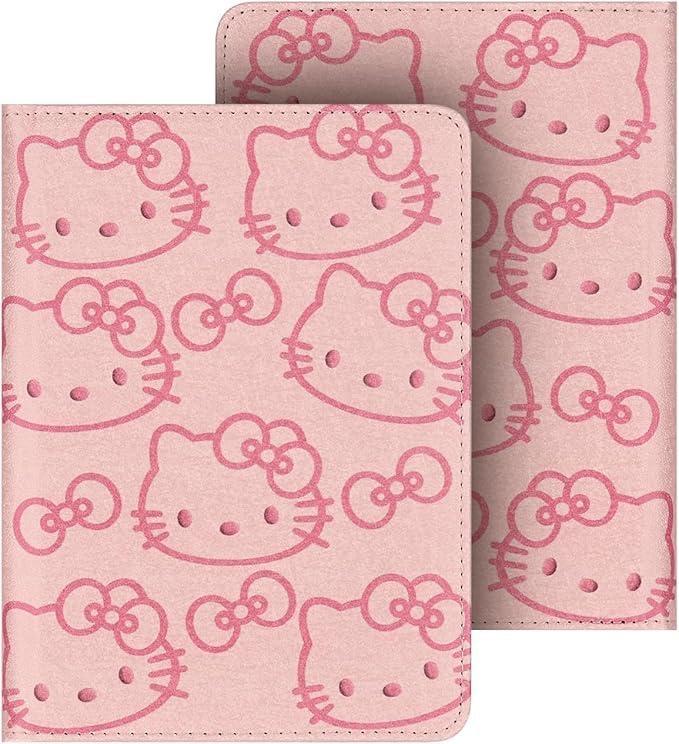 Case for 7"/6.8" Kindle Paperwhite(12th/11th Generation-2024/2021) and Kindle Colorsoft Signature Edition, Slim PU Shell Cover Case with Auto-Wake/Sleep for Kindle Paperwhite 2024, Flowers (Pink)