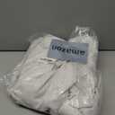 XTMYI White Sheer Closet Curtains 78 Inches Long for Bedroom Open Closet Door,2 Panels Set Semi Privacy Linen Cotton Drapes for Living Room Dining Room,78in Length