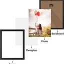 HORLIMER 8x10 Picture Frame Set of 15, Black Picture Frames Display 8 by 10 Photo for Wall or Tabletop