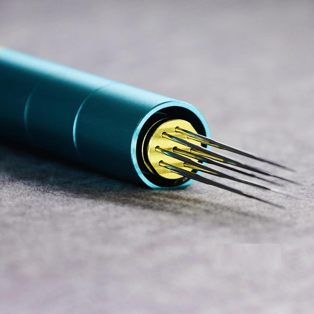 Electric Felting Machine Needles Pen, Upgrade 1-9 Needles Qiuck Variable Speed Control Automatic Punch Sculpting Tool Kit for Dry Wool Craft Work Adults Beginner Doll Animal Needlework Equipment