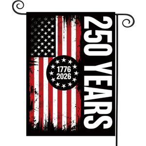 250 Anniversary Garden Flag Double-Sided 12x18 Inch
