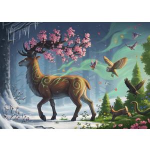 Ravensburger Spring Deer 1000 Piece Jigsaw Puzzle for Adults - 12000616 - Handcrafted Tooling, Made in Germany, Every Piece Fits Together Perfectly