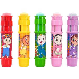 Sunny Days Entertainment CoComelon Jumbo Chalk Holders | 5 Chalk Holders for Kids | Toddler Sidewalk Chalk