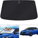 KUST Windshield Sun Shade for 2017-2023 Subaru Impreza WRX Sedan Impreza WRX Hatchback WRX STI Accessories Custom Fit Window Shade Sun Visor Protector Foldable Blocks UV Rays