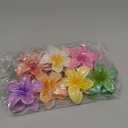 Flower Hair Claw Clips for Women, 8 Pack Hawaiian Flower Hair Clips, Plumeria Claw Clips for Thick Thin Hair, Large Strong Hold Nonslip Hawai Hair Accessories for Women Girls Gifts(Hawaiian-8 Colors)