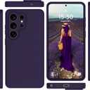Varikke for Samsung Galaxy S26 Ultra Case, Liquid Silicone Upgrade [Camera Protection] [Anti-Scratch Microfiber Lining] Slim Soft Touch Gel Rubber Shockproof Phone Case 6.9", Dark Purple