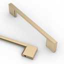 Asidrama 10 Pack 5 Inch(128mm) Brushed Brass Kitchen Cabinet Handles, Cabinet Pulls Kitchen Cabinet Hardware for Cupboard Drawer Pulls