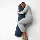 Body Pillow for Adults,Long Round Pillow,Big Cylindrical Pillow,Large Full Bolster Pillows for Side Sleepers (Teal Blue, 47.24"*7.87")